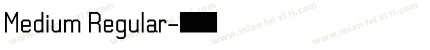 Medium Regular字体转换
